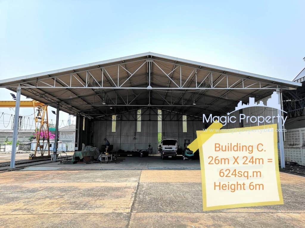 Commercial Space / Factory For Sale in Bang Pla, Bang Phli, Samut Prakan 10540. Land Size 6 Rai 31 Sq.wah...